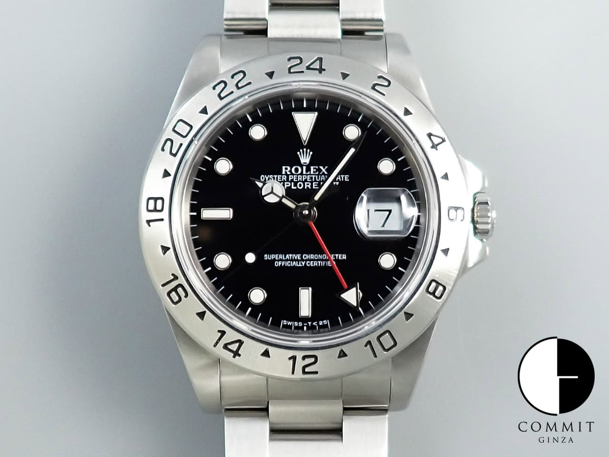ロレックス エクスプローラーII Ref.16570 ステンレススチール ブラック文字盤