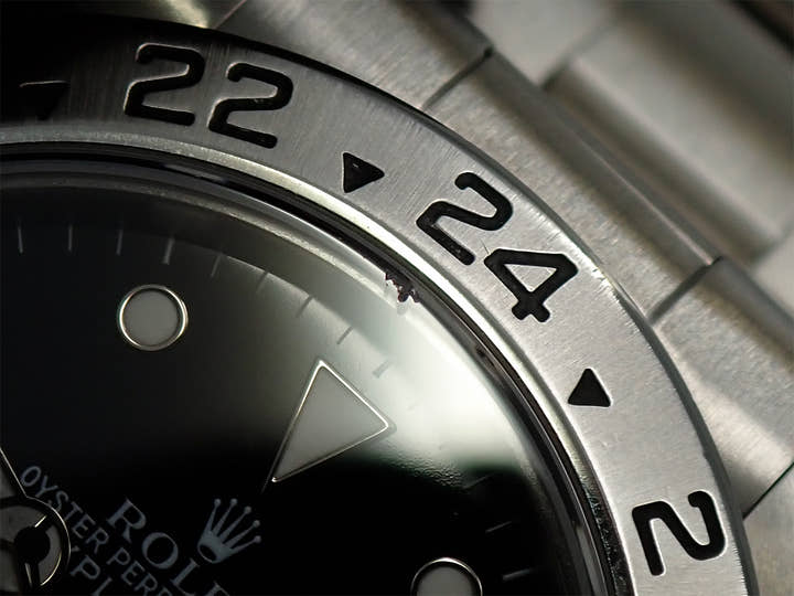 ロレックス エクスプローラーII Ref.16570 ステンレススチール ブラック文字盤