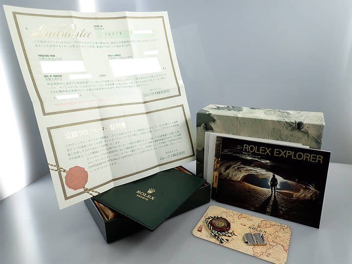 ロレックス エクスプローラーII Ref.16570 ステンレススチール ブラック文字盤