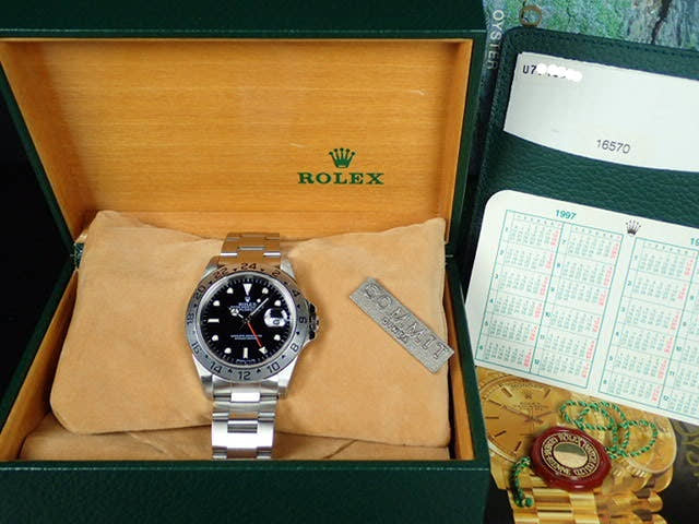 Rolex Explorer II Ref.16570 Black Dial Used explorer2-31