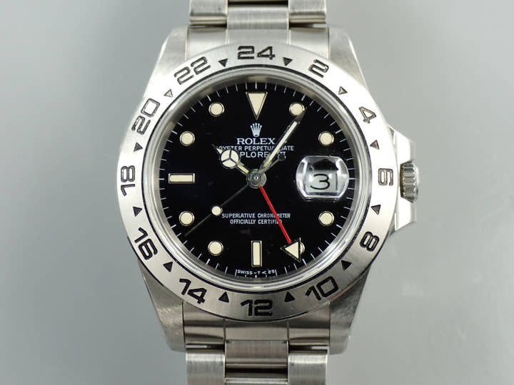ロレックス エクスプローラーII Ref.16550 ステンレススチール ブラック文字盤