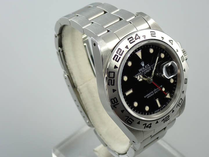 ロレックス エクスプローラーII Ref.16550 ステンレススチール ブラック文字盤