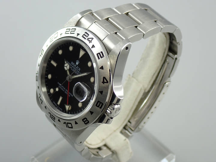 ロレックス エクスプローラーII Ref.16550 ステンレススチール ブラック文字盤