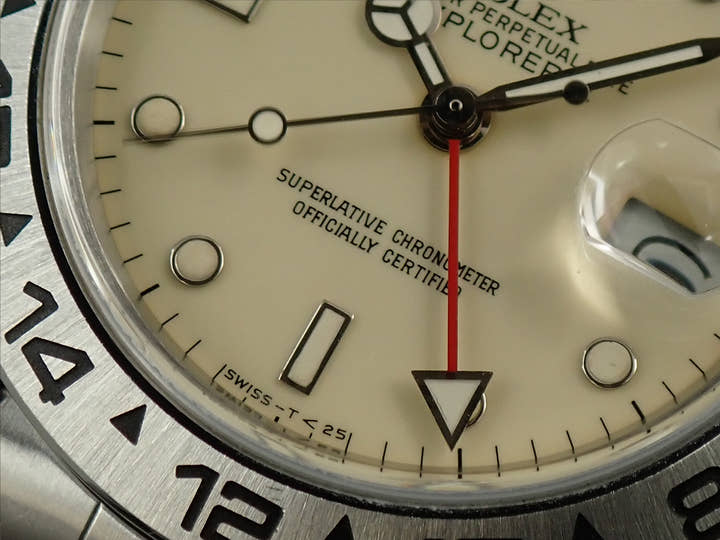 ロレックス エクスプローラーII Ref.16550 ステンレススチール アイボリー文字盤