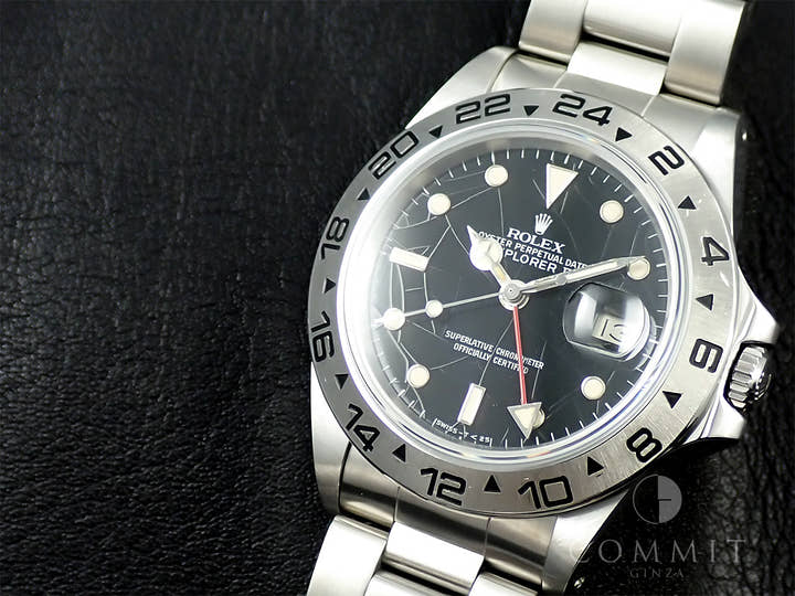 ロレックス エクスプローラーII Ref.16550 ステンレススチール ブラック文字盤