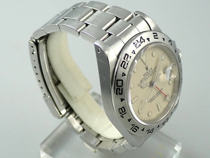 ロレックス エクスプローラーII Ref.16550 ステンレススチール アイボリー文字盤