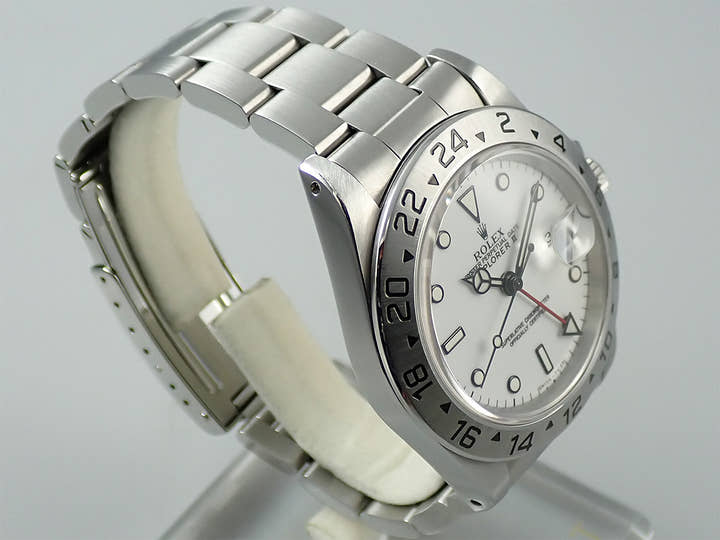 ロレックス エクスプローラーII Ref.16570 ステンレススチール ホワイト文字盤