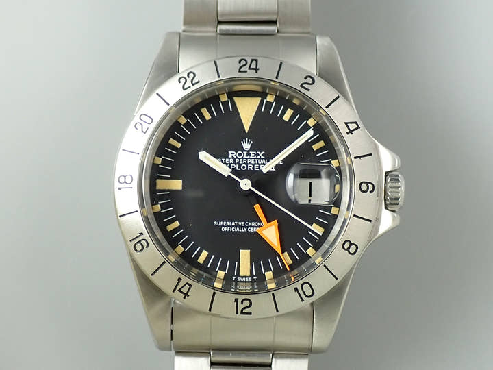 ロレックス エクスプローラーII Ref.1655 ステンレススチール ブラック文字盤