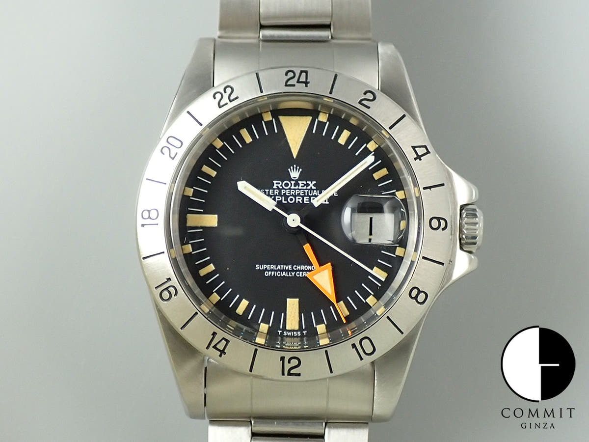 ロレックス エクスプローラーII Ref.1655 ステンレススチール ブラック文字盤