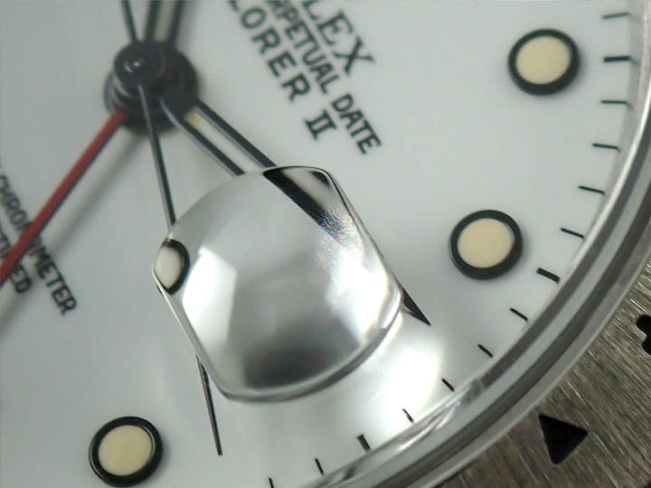 ロレックス エクスプローラーII Ref.16570 ステンレススチール ホワイト文字盤