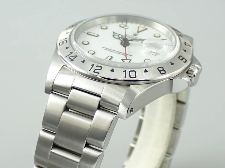 ロレックス エクスプローラーII Ref.16570 ステンレススチール ホワイト文字盤