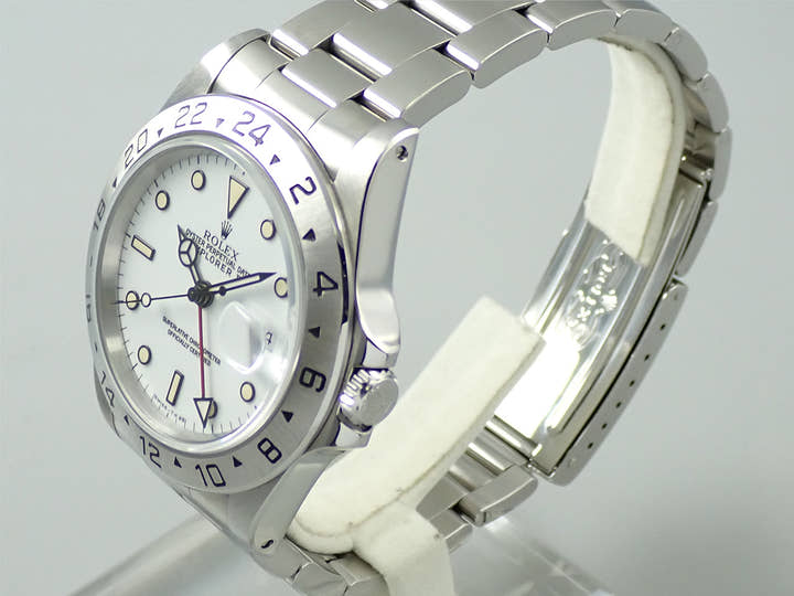ロレックス エクスプローラーII Ref.16570 ステンレススチール ホワイト文字盤