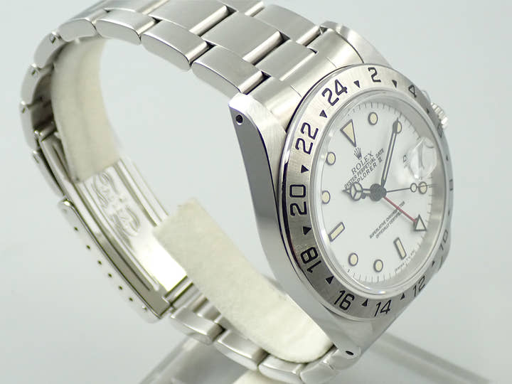ロレックス エクスプローラーII Ref.16570 ステンレススチール ホワイト文字盤