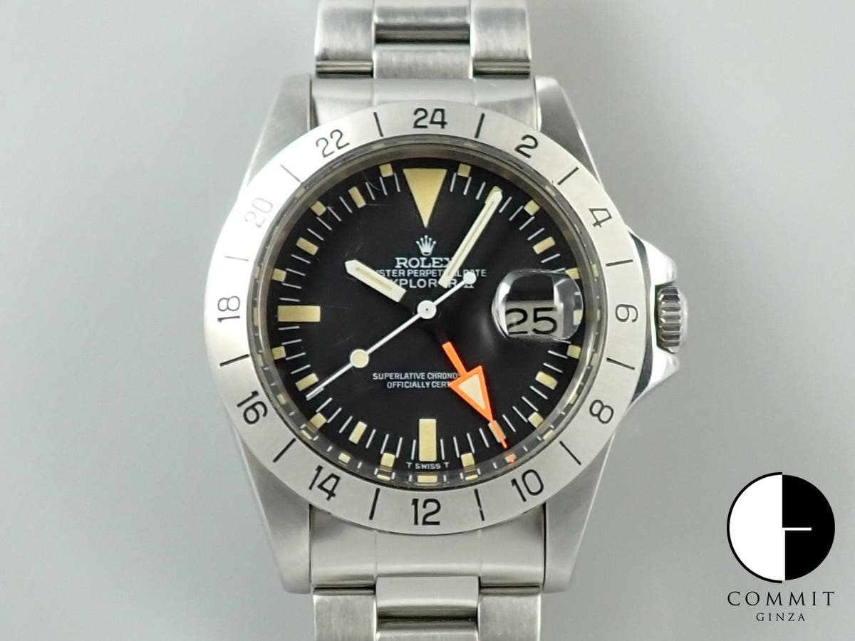 ロレックス エクスプローラーII Ref.1655 ステンレススチール ブラック文字盤