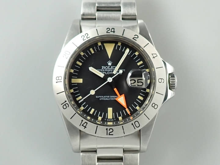 ロレックス エクスプローラーII Ref.1655 ステンレススチール ブラック文字盤