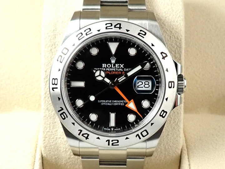 ロレックス エクスプローラーII Ref.226570 ステンレススチール ブラック文字盤