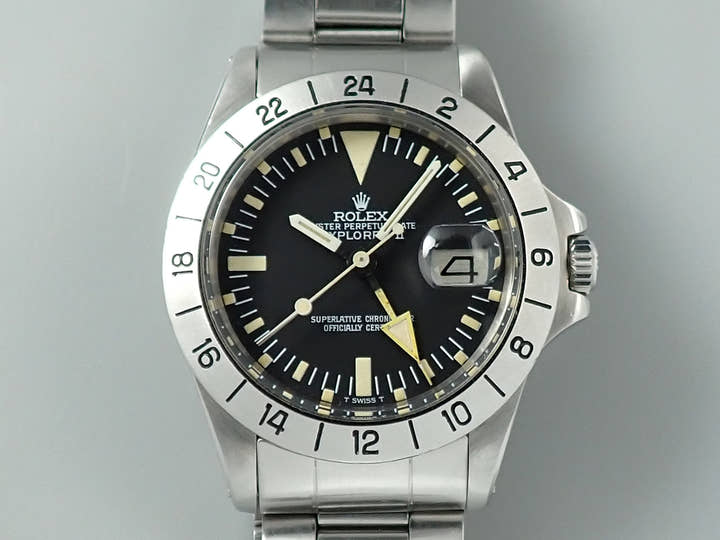 ロレックス エクスプローラーII Ref.1655 ステンレススチール ブラック文字盤