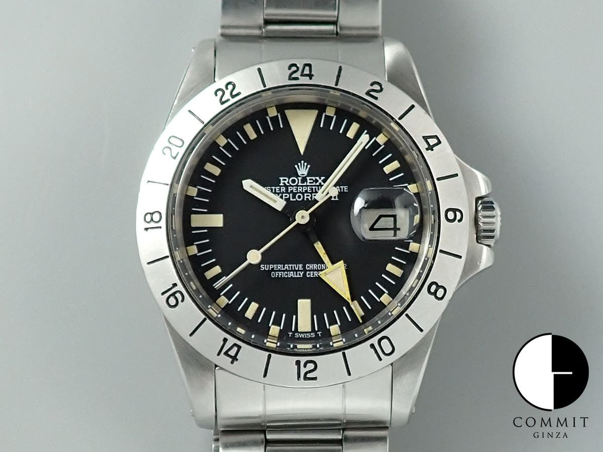 ロレックス エクスプローラーII Ref.1655 ステンレススチール ブラック文字盤