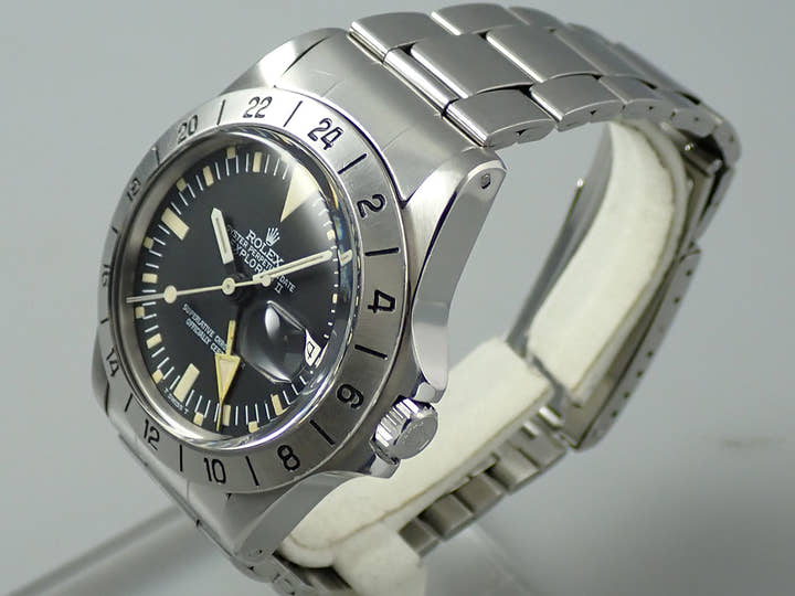 ロレックス エクスプローラーII Ref.1655 ステンレススチール ブラック文字盤