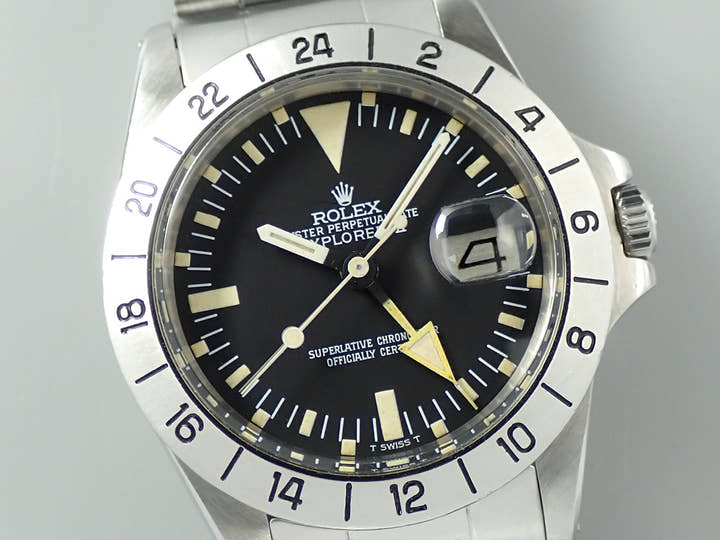 ロレックス エクスプローラーII Ref.1655 ステンレススチール ブラック文字盤