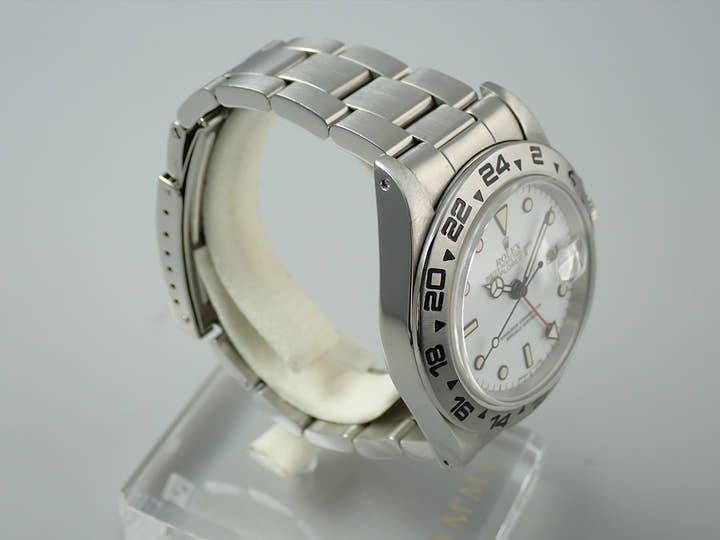 ロレックス エクスプローラーII Ref.16550 ステンレススチール ホワイト文字盤