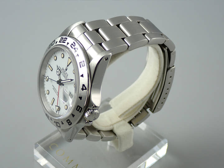 ロレックス エクスプローラーII Ref.16550 ステンレススチール ホワイト文字盤