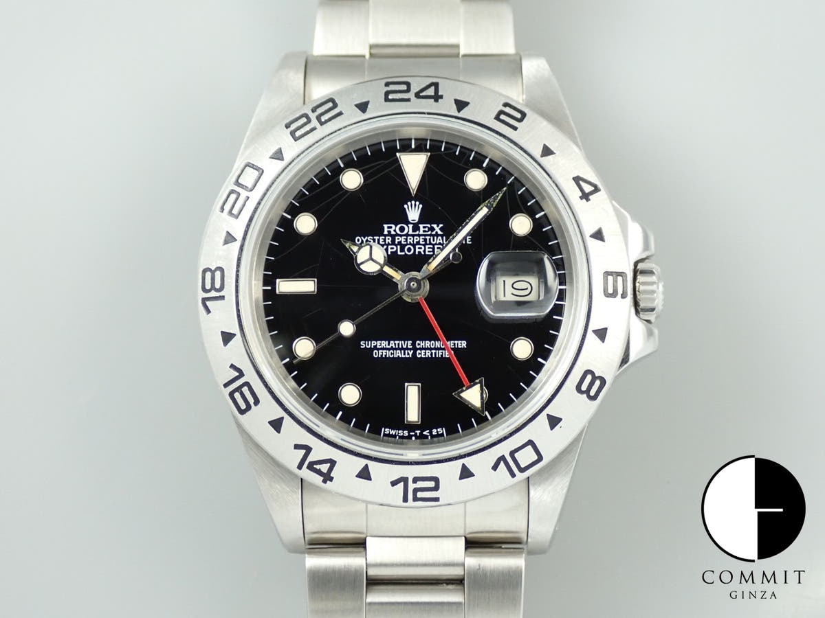 Rolex Explorer II Ref. 16550 Stainless Steel Black Dial