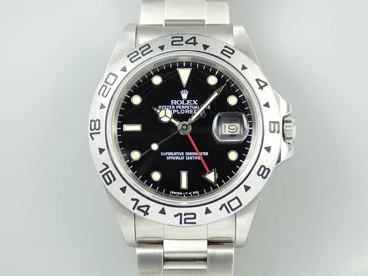 Rolex Explorer II Ref. 16550 Stainless Steel Black Dial