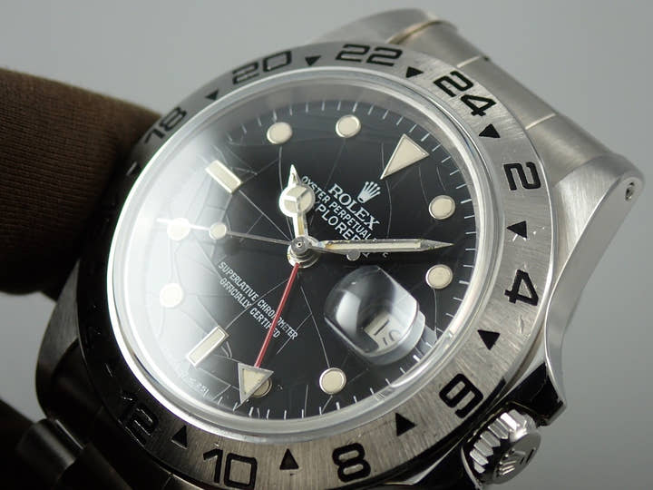 Rolex Explorer II Ref. 16550 Stainless Steel Black Dial
