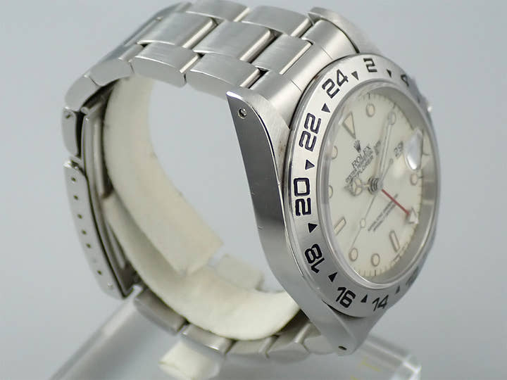 ロレックス エクスプローラーII Ref.16550 ステンレススチール アイボリー文字盤