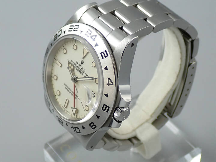 ロレックス エクスプローラーII Ref.16550 ステンレススチール アイボリー文字盤