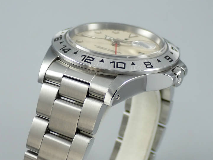 ロレックス エクスプローラーII Ref.16550 ステンレススチール アイボリー文字盤