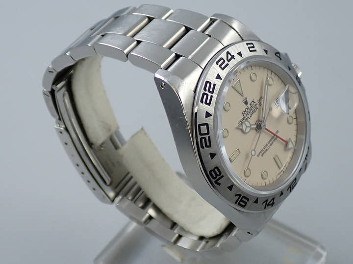 ロレックス エクスプローラーII Ref.16550 ステンレススチール アイボリー文字盤