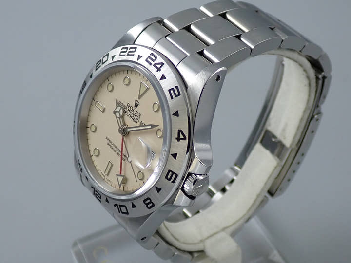 ロレックス エクスプローラーII Ref.16550 ステンレススチール アイボリー文字盤