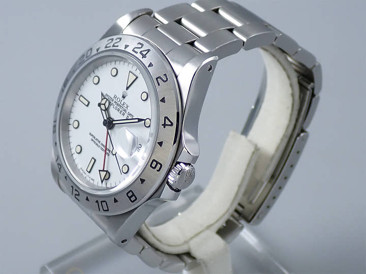 ロレックス エクスプローラーII Ref.16570 ステンレススチール ホワイト文字盤
