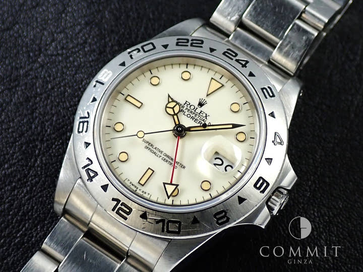 ロレックス エクスプローラーII Ref.16550 ステンレススチール ホワイト文字盤