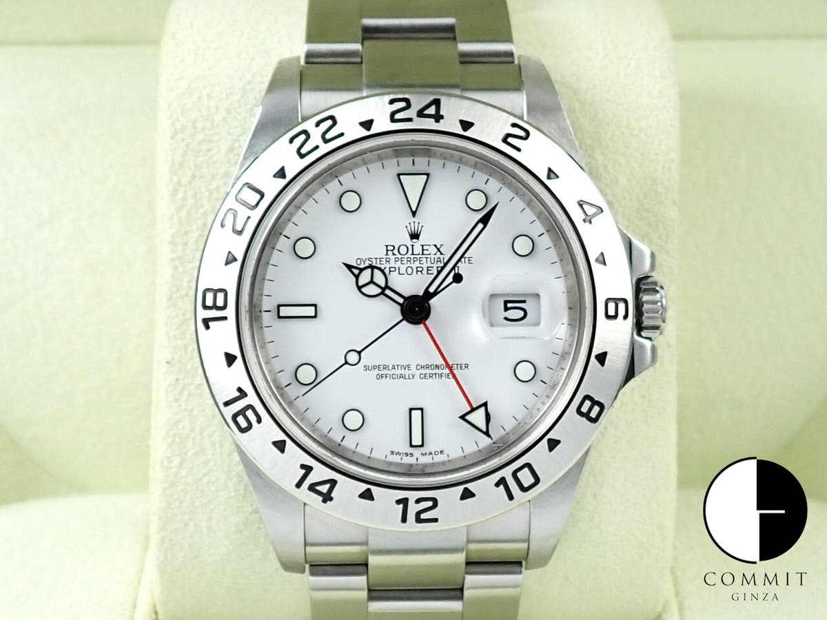 Rolex Explorer II Ref.16570 SS White Dial