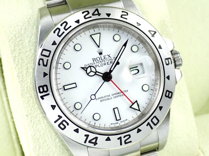 Rolex Explorer II Ref.16570 SS White Dial