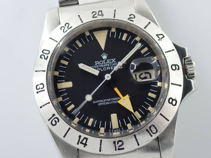 ロレックス エクスプローラーII Ref.1655 ステンレススチール ブラック文字盤