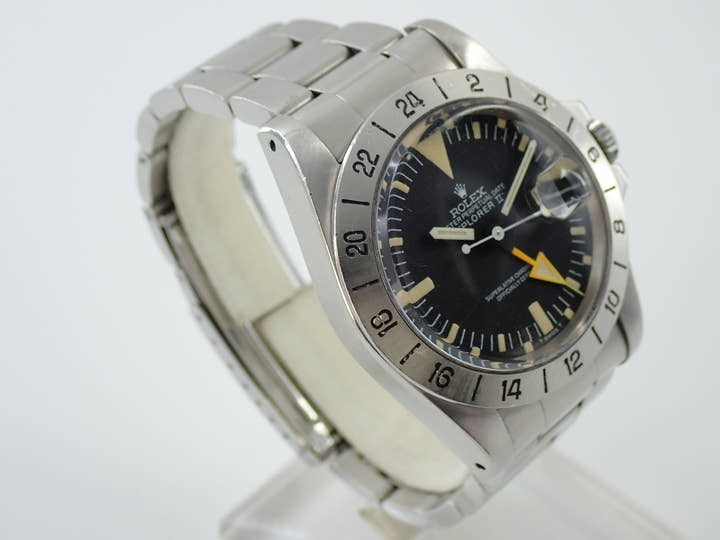 ロレックス エクスプローラーII Ref.1655 ステンレススチール ブラック文字盤