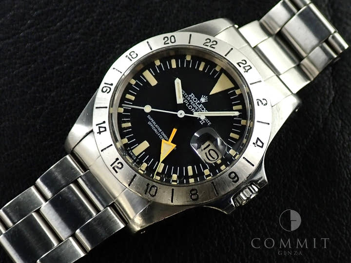 ロレックス エクスプローラーII Ref.1655 ステンレススチール ブラック文字盤