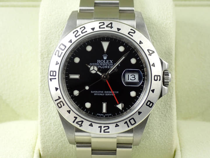 Rolex Explorer II Ref. 16570 Stainless Steel Black Dial