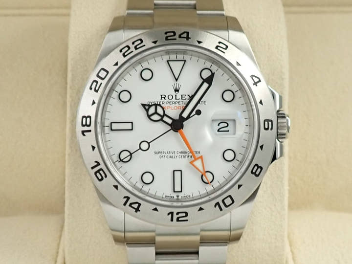 ロレックス エクスプローラーII Ref.226570 ステンレススチール ホワイト文字盤