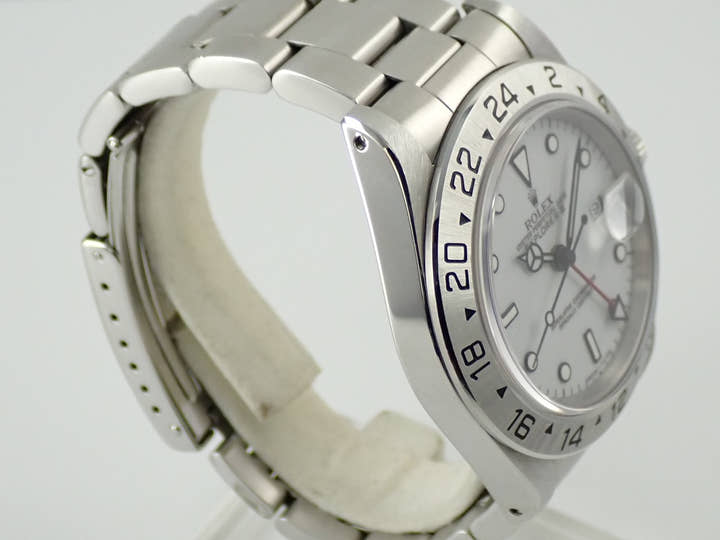 ロレックス エクスプローラーII Ref.16570 ステンレススチール ホワイト文字盤