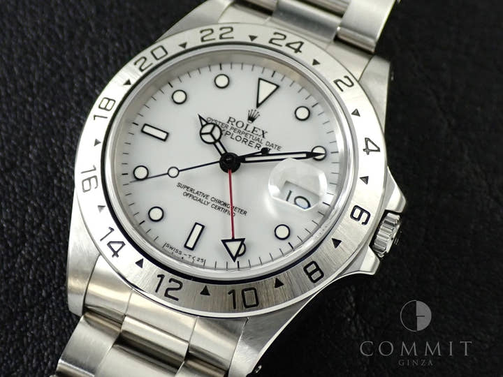 ロレックス エクスプローラーII Ref.16570 ステンレススチール ホワイト文字盤