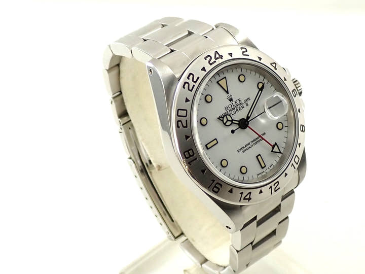 ロレックス エクスプローラーII Ref.16570 ステンレススチール ホワイト文字盤