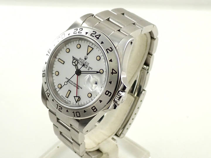 ロレックス エクスプローラーII Ref.16570 ステンレススチール ホワイト文字盤