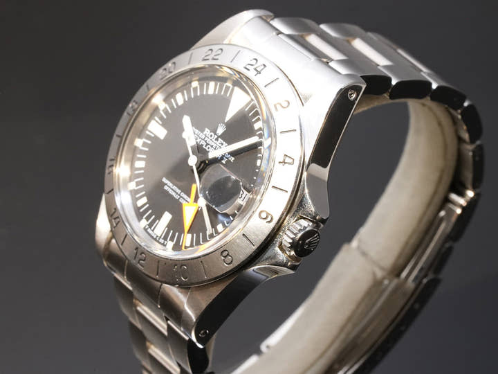 ロレックス エクスプローラーII Ref.1655 ステンレススチール ブラック文字盤