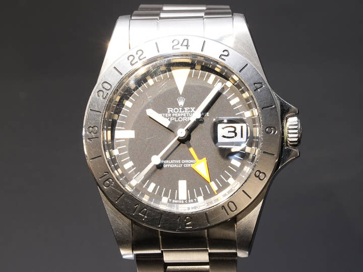 ロレックス エクスプローラーII Ref.1655 ステンレススチール ブラック文字盤