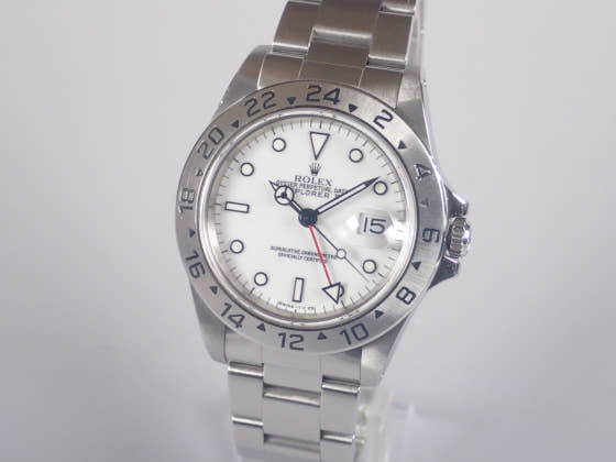 Rolex Explorer II Ref.16570 White Dial Used explorer2-4